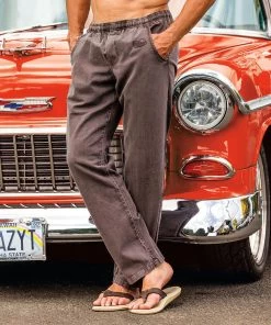 Root Beer Dyed Twill Pants