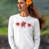 Beautiful Hibiscus - White Long Sleeve Crewneck T-Shirt 2 Beautiful Hibiscus - White Long Sleeve Crewneck T-Shirt -Freedom Style Shop 062e6474 0ed3 426e 9ffd 28f2d39463f8