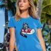 B. Kliban Cat In Sneaker - Blue Hawaii Dyed Short Sleeve Crewneck T-Shirt 2 B. Kliban Cat In Sneaker - Blue Hawaii Dyed Short Sleeve Crewneck T-Shirt -Freedom Style Shop 0c71b72d 599f 4ffe b466 588ed06cc4d3