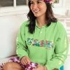 Tranquil Floral - Key Lime Dyed Long Sleeve Lightweight Pullover 1 Tranquil Floral - Key Lime Dyed Long Sleeve Lightweight Pullover -Freedom Style Shop 0e6f9c81 8e83 42da 904f 5dad7e0a2ed4