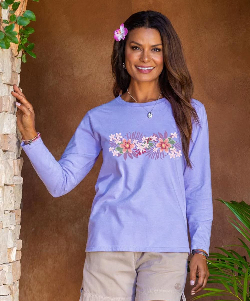 Tiny Whites - Lavender Dyed Long Sleeve Crewneck T-Shirt 3 Tiny Whites - Lavender Dyed Long Sleeve Crewneck T-Shirt