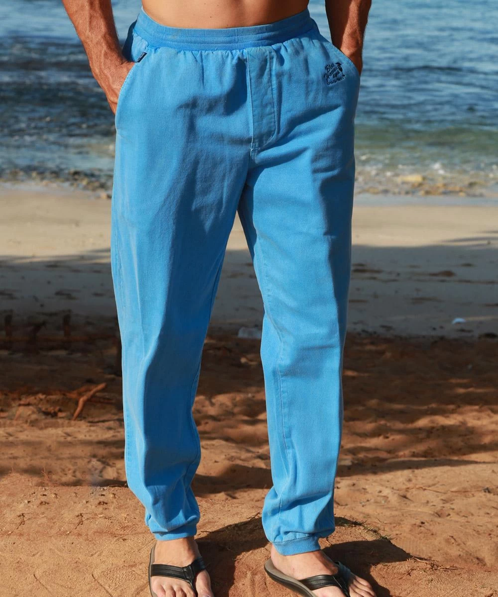 Blue Hawaii Dyed Canton Pants 3 Blue Hawaii Dyed Canton Pants