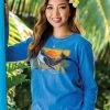 Swirly Humpback - Blue Hawaii Dyed Long Sleeve Crewneck T-Shirt 1 Swirly Humpback - Blue Hawaii Dyed Long Sleeve Crewneck T-Shirt -Freedom Style Shop 1945cc00 b33b 4cdd a2f6 66c92215266c