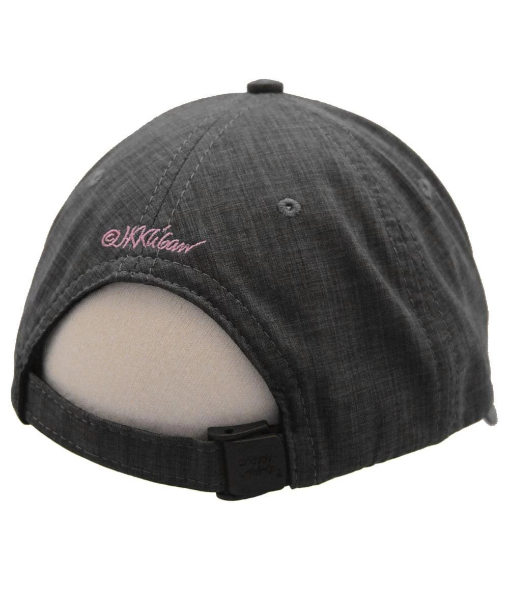 B. Kliban Yoga Cat - Charcoal Polyester Hat 4 B. Kliban Yoga Cat - Charcoal Polyester Hat - Image 2