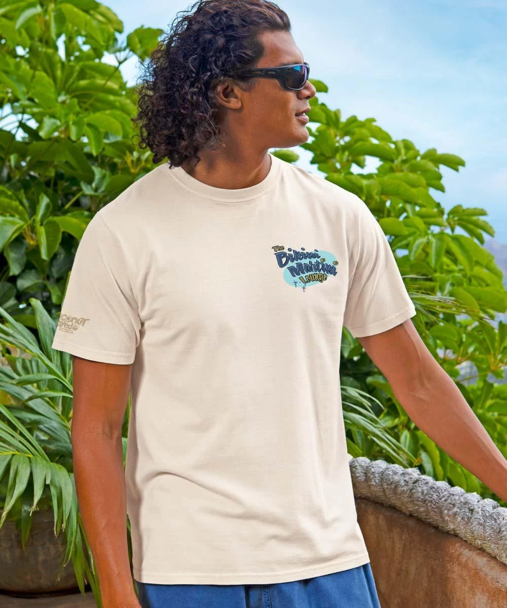 Bikini Martini - Coconut Dyed Short Sleeve Crewneck T-Shirt 4 Bikini Martini - Coconut Dyed Short Sleeve Crewneck T-Shirt - Image 2