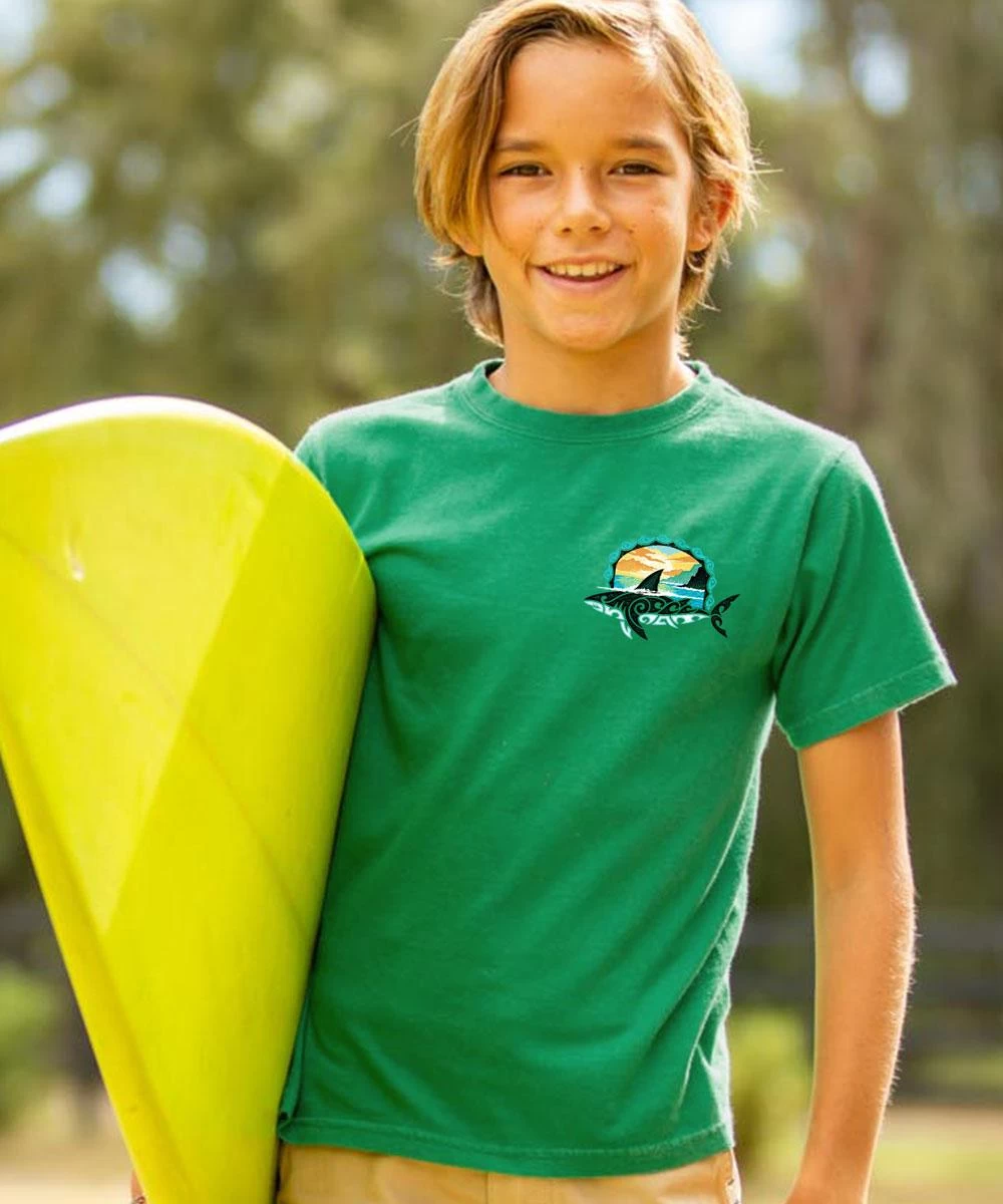 Mano Sunrise - Wintergreen Dyed Short Sleeve Crewneck T-Shirt 4 Mano Sunrise - Wintergreen Dyed Short Sleeve Crewneck T-Shirt - Image 2