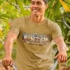 Hawaiian Humane Society Picket Fence Pooches - Kona Coffee Dyed Short Sleeve Crewneck T-Shirt -Freedom Style Shop 294297ea 6310 4a0e bb21 81c503076471