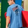 Stars And Stripes Forever - Blue Hawaii Dyed Short Sleeve Crewneck T-Shirt 2 Stars And Stripes Forever - Blue Hawaii Dyed Short Sleeve Crewneck T-Shirt -Freedom Style Shop 2ebcee89 844e 4c33 90ea f2a1439d29eb