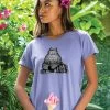 B. Kliban Yoga Cat - Lavender Dyed Short Sleeve Crewneck T-Shirt -Freedom Style Shop 31686ecf f320 4728 bbf7 7460e328a513