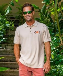 Southwest Kokopelli - Coconut Dyed Short Sleeve Pique’ Polo Shirt