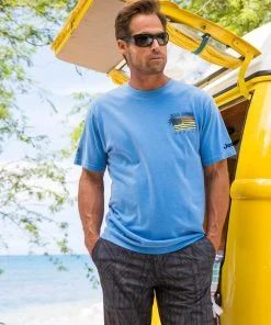 Jeep Pearl Harbor Hawaii - Blue Hawaii Dyed Short Sleeve Crewneck T-Shirt -Freedom Style Shop 3591db03 cbc4 4cb1 93d0 3a5a41932cc2