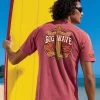 North Shore Big Wave - Paradise Red Dyed Short Sleeve Crewneck T-Shirt 2 North Shore Big Wave - Paradise Red Dyed Short Sleeve Crewneck T-Shirt -Freedom Style Shop 35eaee7b 4721 4424 a9ee cb9456d2a733