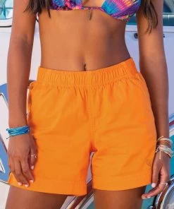 Apricot Dyed Shoreline Twill Shorts