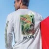 Maui Surf Co. Green Gecko - White Long Sleeve Crewneck T-Shirt 1 Maui Surf Co. Green Gecko - White Long Sleeve Crewneck T-Shirt -Freedom Style Shop 3d2b40d2 84a3 4190 92dc 1d21054e6e82
