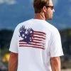 American Pride - White Short Sleeve Crewneck T-Shirt 1 American Pride - White Short Sleeve Crewneck T-Shirt -Freedom Style Shop 3fbde47e bc38 45e1 b6ef db2b4886a0fb