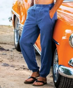 Blueberry Dyed Canton Pants