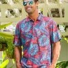 Kia’i - Red/Teal Short Sleeve Hawaiian Polo Shirt 1 Kia’i - Red/Teal Short Sleeve Hawaiian Polo Shirt -Freedom Style Shop 3fe1ee05 35da 4127 b6a7 7f971bba1f7a