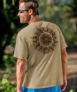 Sun Spinner - Kona Coffee Dyed Short Sleeve Crewneck T-Shirt