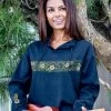 Hibiscus Vines - Navy Long Sleeve Lightweight Pullover -Freedom Style Shop 4423e18d 8020 4225 8129 cb6c22d9ad1c