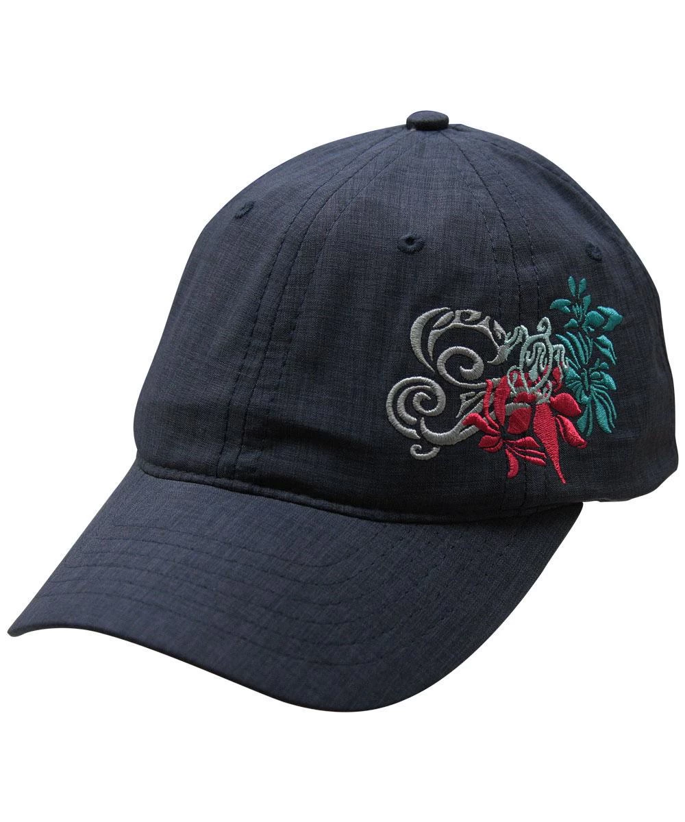 Tribal Pua Honu - Navy Polyester Hat 3 Tribal Pua Honu - Navy Polyester Hat