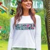 Tropical Watercolor Band - White Long Sleeve Crewneck T-Shirt 1 Tropical Watercolor Band - White Long Sleeve Crewneck T-Shirt -Freedom Style Shop 484a7c63 8c41 4acb 87e9 394545a972ba