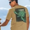 Sea Turtle Mosaic - Kona Coffee Dyed Short Sleeve Crewneck T-Shirt 2 Sea Turtle Mosaic - Kona Coffee Dyed Short Sleeve Crewneck T-Shirt -Freedom Style Shop 4a11b0a7 08e2 4f15 a78a 3cdd8646ebc4