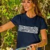 Tropical Tribal Band - Navy Short Sleeve Crewneck T-Shirt 2 Tropical Tribal Band - Navy Short Sleeve Crewneck T-Shirt -Freedom Style Shop 4cda2ca0 d60d 4dad 8fa2 ab853aa3677f