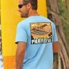 Escape To Paradise - Blue Sky Short Sleeve Crewneck T-Shirt