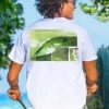 B Square Wave - White Short Sleeve Crewneck T-Shirt 2 B Square Wave - White Short Sleeve Crewneck T-Shirt -Freedom Style Shop 532e92c6 24b8 4229 82fd fc686b3b20c1