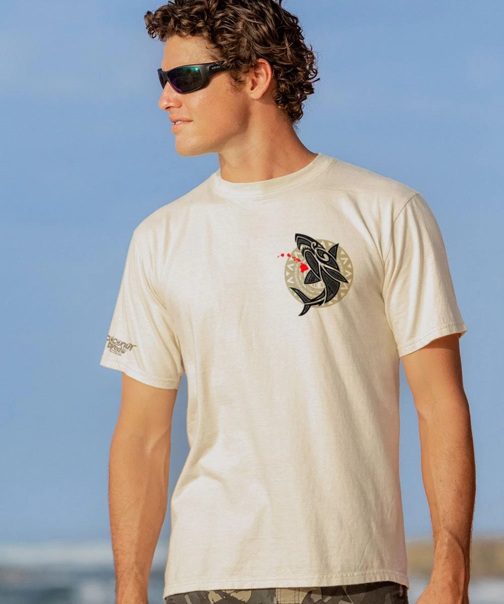 Mano Island Spirit - Coconut Dyed Short Sleeve Crewneck T-Shirt 4 Mano Island Spirit - Coconut Dyed Short Sleeve Crewneck T-Shirt - Image 2