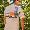 Paddle Out - Kona Coffee Dyed Short Sleeve Crewneck T-Shirt -Freedom Style Shop 57690a0e 5b54 45a7 ad3d a62beb39b514