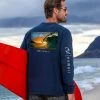 Clark Little King Kamehameha - Navy Long Sleeve Crewneck T-Shirt 2 Clark Little King Kamehameha - Navy Long Sleeve Crewneck T-Shirt -Freedom Style Shop 5a060927 d92c 42ca aef4 2019d53ac224
