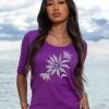 Batik Flora - Violet Short Sleeve Banded Rib Knit T-Shirt 1 Batik Flora - Violet Short Sleeve Banded Rib Knit T-Shirt -Freedom Style Shop 5bf0bed5 f8e3 4bd0 b465 7028ee84f0ee