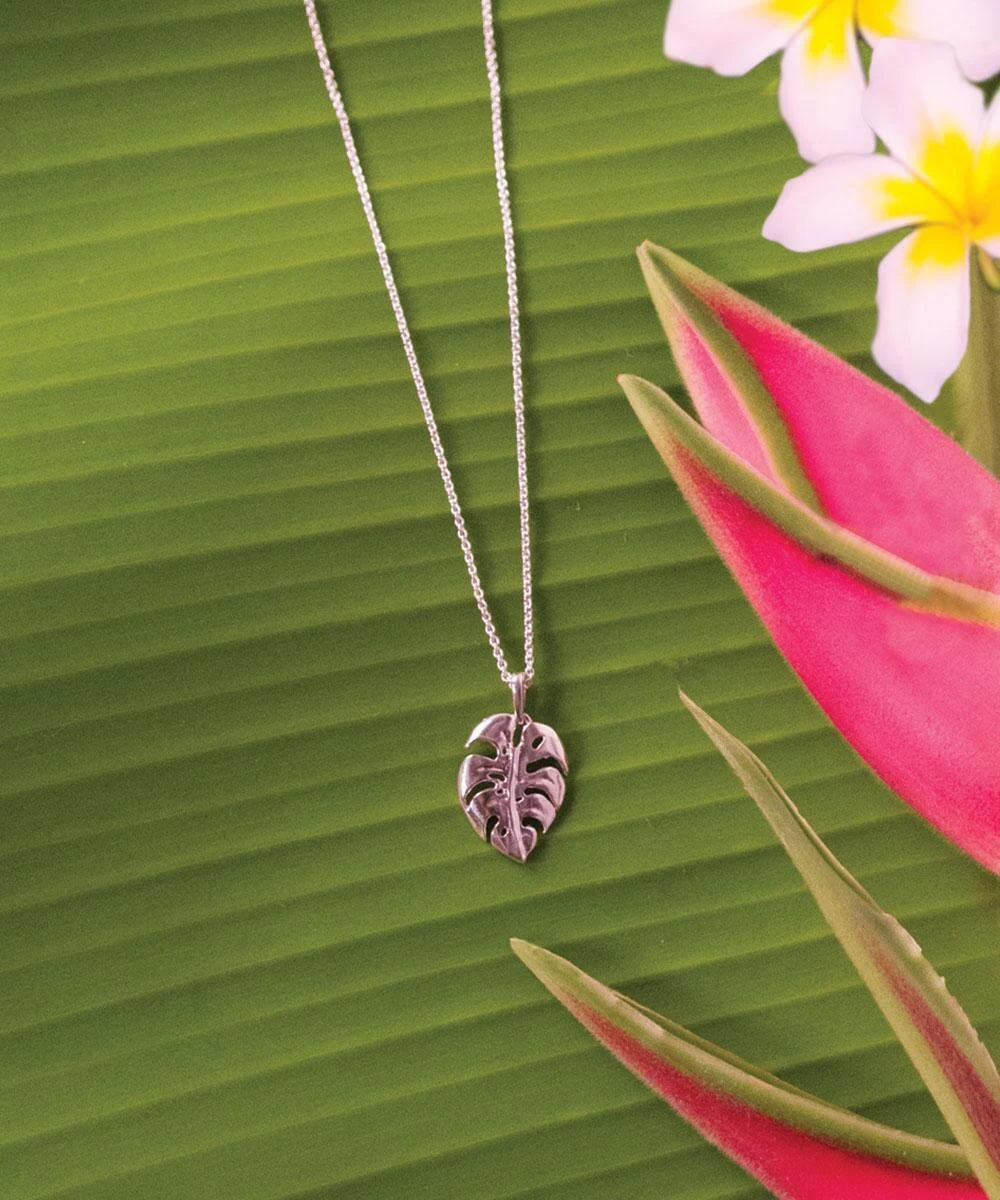 Wyland® Monstera Leaf - Necklace 3 Wyland® Monstera Leaf - Necklace