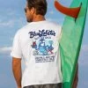 Blue Lobster - White Short Sleeve Crewneck T-Shirt 1 Blue Lobster - White Short Sleeve Crewneck T-Shirt -Freedom Style Shop 65eb4d82 1049 4838 8704 43cdc8802b53