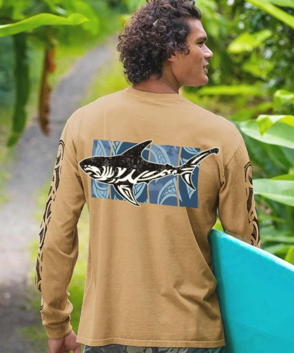 Kalani Ekahi - Kona Coffee Dyed Long Sleeve Crewneck T-Shirt 3 Kalani Ekahi - Kona Coffee Dyed Long Sleeve Crewneck T-Shirt