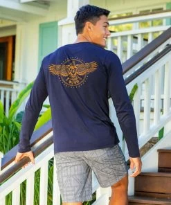 Desert Guardian - Indigo Long Sleeve Pima T-Shirt