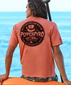 Pepper Pyro - Chile Dyed Short Sleeve Crewneck T-Shirt