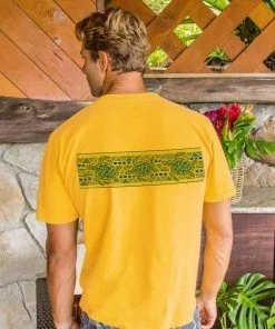 Tribal Turtles Band - Pineapple Dyed Short Sleeve Crewneck T-Shirt 4 Tribal Turtles Band - Pineapple Dyed Short Sleeve Crewneck T-Shirt -Freedom Style Shop 74e8e5e0 28e2 4289 b9c3 a009afa9741a