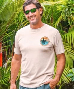 Land And Sea - Coconut Dyed Short Sleeve Crewneck T-Shirt -Freedom Style Shop 7b13f014 7502 4358 b305 5f01598c74b8