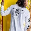 Maui Brewing Co Vintage Tattoo - White Long Sleeve Crewneck T-Shirt -Freedom Style Shop 888f0bb8 3db9 4afa b276 a6bd8bfdcd81