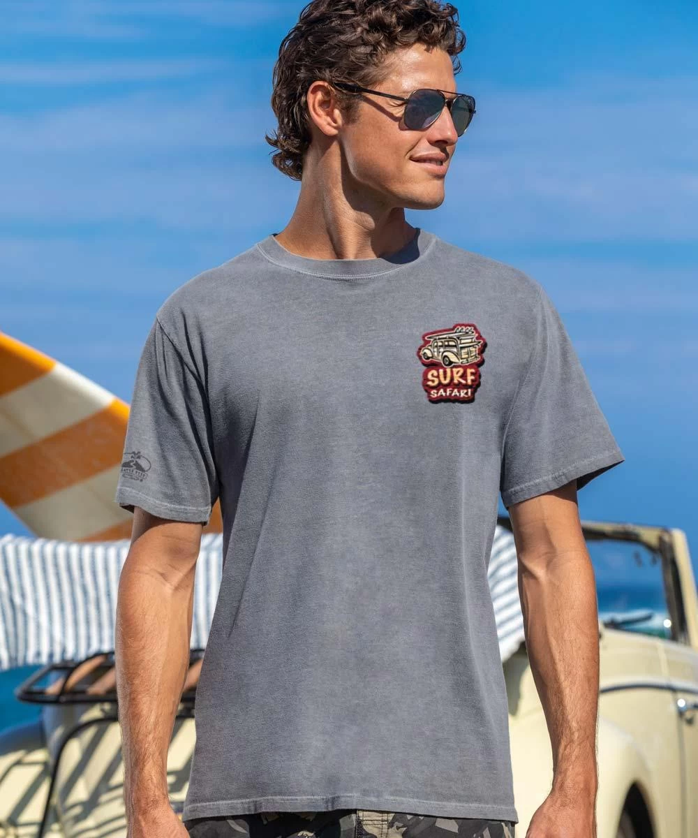 Woody Surf Signs - Crater Dyed® Short Sleeve Crewneck T-Shirt 4 Woody Surf Signs - Crater Dyed® Short Sleeve Crewneck T-Shirt - Image 2