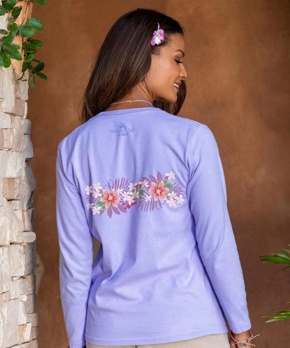 Tiny Whites - Lavender Dyed Long Sleeve Crewneck T-Shirt 4 Tiny Whites - Lavender Dyed Long Sleeve Crewneck T-Shirt - Image 2