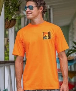 Beach Tiki Sunset - Apricot Dyed Short Sleeve Crewneck T-Shirt 5 Beach Tiki Sunset - Apricot Dyed Short Sleeve Crewneck T-Shirt -Freedom Style Shop 94153e2a 3fac 44b1 81c4 de438cd30c9d
