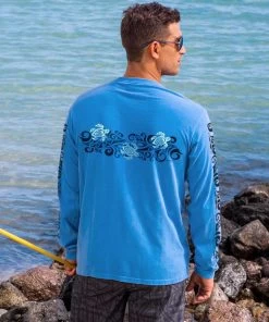 Tribal Honu Band - Blue Hawaii Dyed Long Sleeve Crewneck T-Shirt 5 Tribal Honu Band - Blue Hawaii Dyed Long Sleeve Crewneck T-Shirt -Freedom Style Shop 9ba464f1 e16e 4e1f a910 8b181c1b06c6