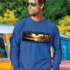 Diamond Head Sunset Band - Blueberry Dyed Long Sleeve Crewneck T-Shirt 1 Diamond Head Sunset Band - Blueberry Dyed Long Sleeve Crewneck T-Shirt -Freedom Style Shop 9d5c301d a8dc 471a 8282 fb749aac201e