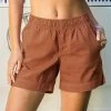 Cinnamon Dyed Shoreline Twill Shorts
