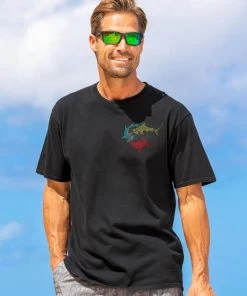 Tribal Roaming Manos - Black Short Sleeve Crewneck T-Shirt