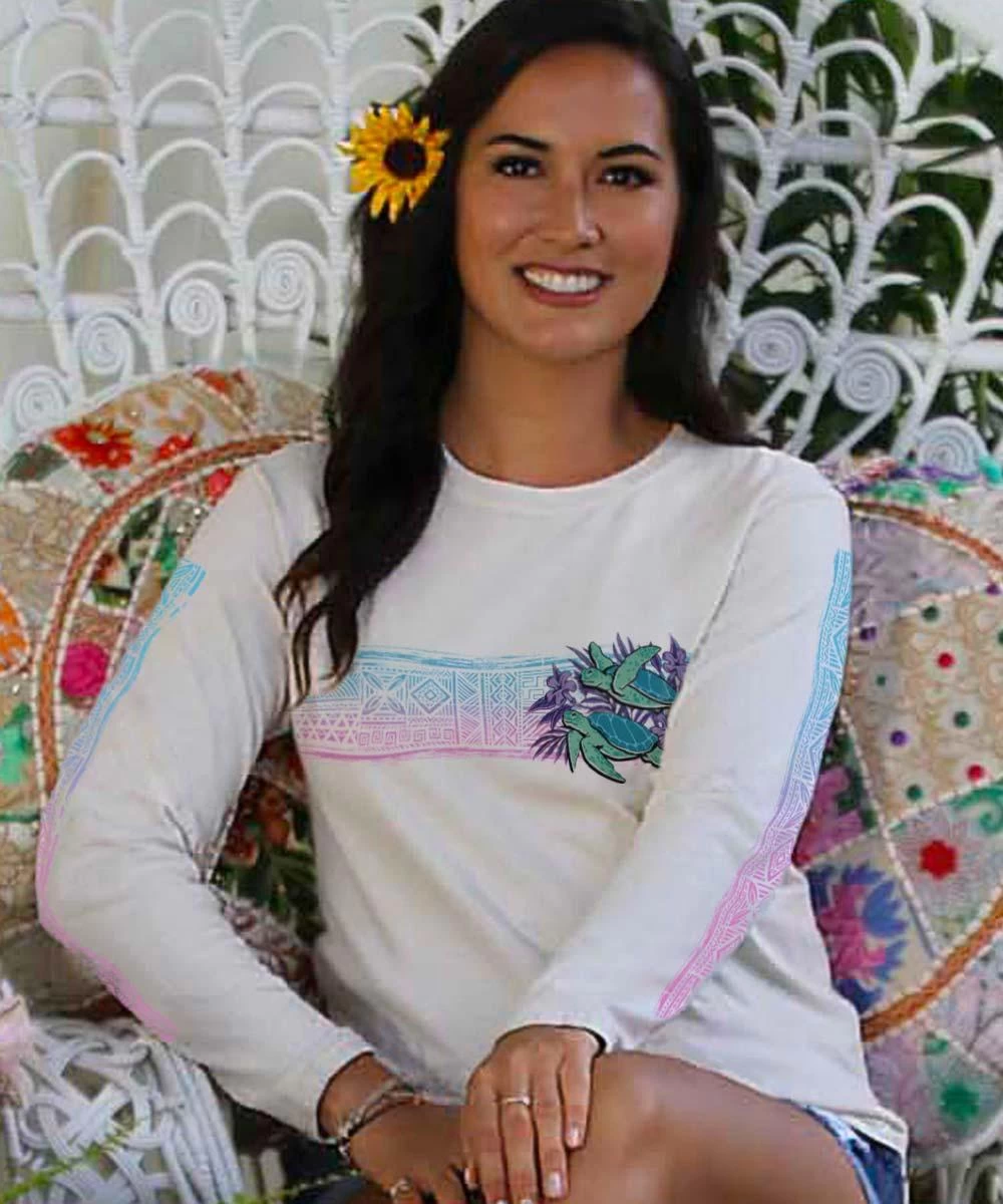 Turtle Fantasy Band - Coconut Dyed Long Sleeve Crewneck T-Shirt 3 Turtle Fantasy Band - Coconut Dyed Long Sleeve Crewneck T-Shirt