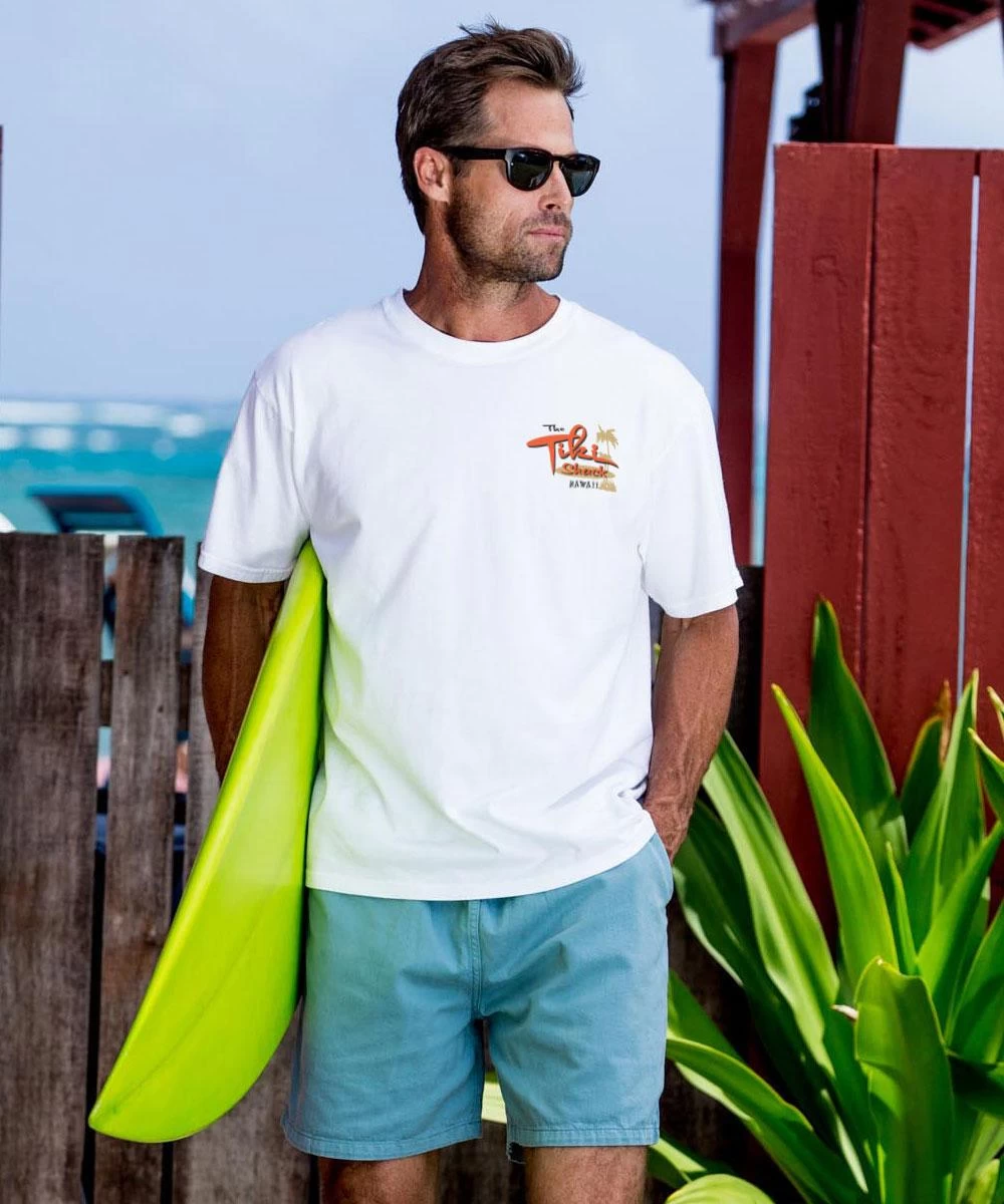 Tiki Shack - White Short Sleeve Crewneck T-Shirt 4 Tiki Shack - White Short Sleeve Crewneck T-Shirt - Image 2